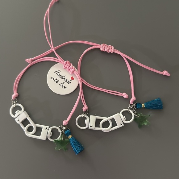 Mommy and Me Bracelet Set - Red and Purple - Picture 2 of 2